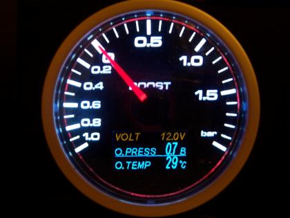 4-in-1-Auto-LCD-Messgerät, digital, Öldruck, Spannung